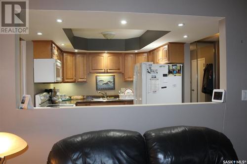 21 228 3Rd Street, Weyburn, SK - Indoor Photo Showing Kitchen With Double Sink