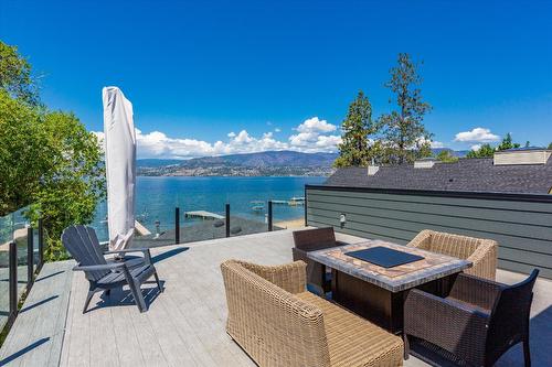 4096 Lakeshore Road, Kelowna, BC - Outdoor With Body Of Water With Deck Patio Veranda