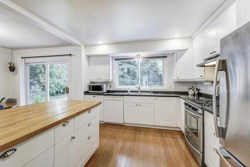 587 Sheraton Road, Burlington, ON - Indoor Photo Showing Kitchen With Double Sink