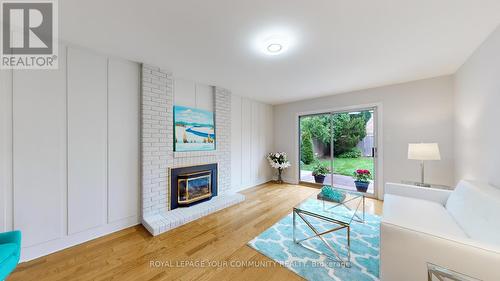 20 Elkpath Avenue, Toronto, ON - Indoor Photo Showing Living Room With Fireplace