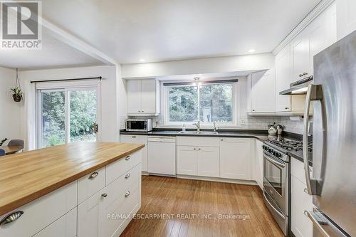 587 Sheraton Road, Burlington, ON - Indoor Photo Showing Kitchen With Double Sink