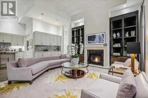 Th2 - 4 The Kingsway, Toronto, ON - Indoor Photo Showing Living Room With Fireplace