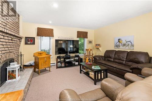 109 Redwood Dr, Moncton, NB - Indoor Photo Showing Living Room With Fireplace