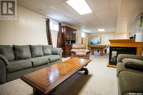 111 Dr Scott Crescent, Wakaw, SK - Indoor Photo Showing Living Room With Fireplace