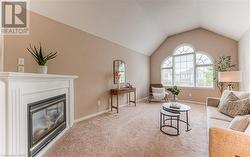 natural gas fireplace in the 2nd floor family room - 