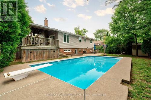 672 Maclaren Drive, Burlington, ON - Outdoor With In Ground Pool With Backyard With Exterior