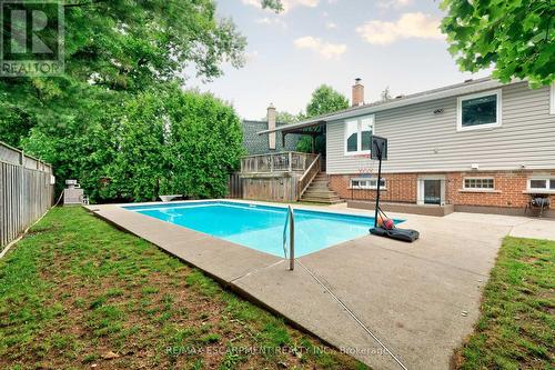 672 Maclaren Drive, Burlington, ON - Outdoor With In Ground Pool