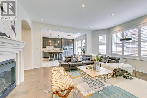 117 Wheat Boom Drive, Oakville, ON - Indoor Photo Showing Living Room With Fireplace