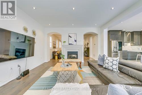 117 Wheat Boom Drive, Oakville, ON - Indoor Photo Showing Living Room With Fireplace