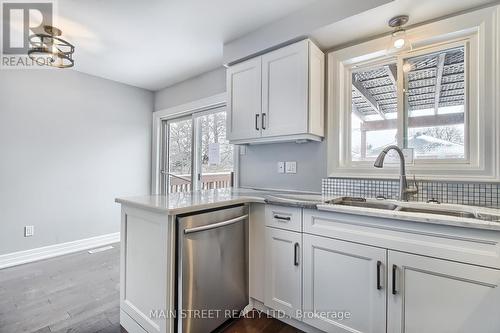 128 Emms Drive, Barrie, ON - Indoor Photo Showing Kitchen With Double Sink