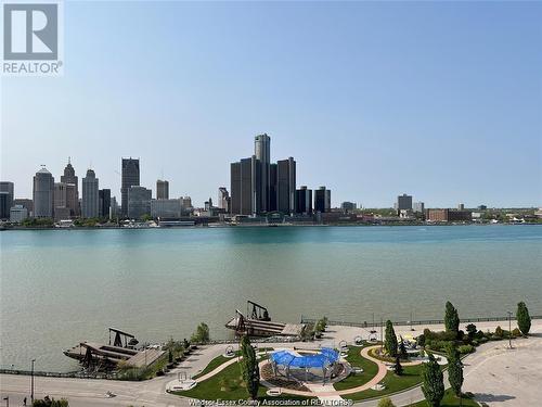 111 Riverside Drive East Unit# 1415, Windsor, ON - Outdoor With Body Of Water With View