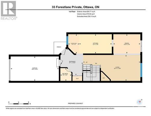 Main floor layout - 33 Forestlane Private, Ottawa, ON - Other
