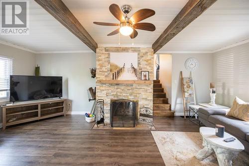 1568 Mallah Drive, Sarnia, ON - Indoor Photo Showing Living Room With Fireplace