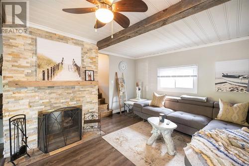 1568 Mallah Drive, Sarnia, ON - Indoor Photo Showing Living Room With Fireplace