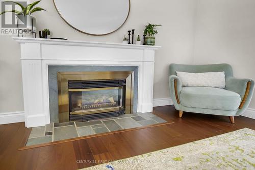 Large Main Floor Powder Room - 1171 St Anthony Road, London, ON - Indoor Photo Showing Living Room With Fireplace