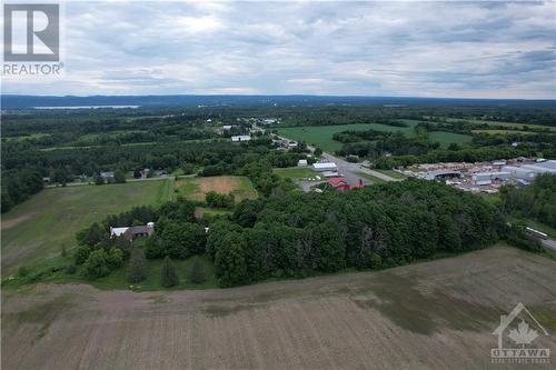 Aerial view from the South of the 3.5 ac sugar bush - 3240 Hwy 34 Road, Vankleek Hill, ON 