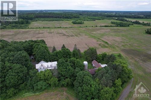 Aerial view of the buildings from the North - 3240 Hwy 34 Road, Vankleek Hill, ON 