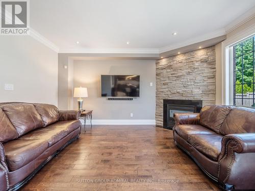 77 Arrowood Crescent, Vaughan, ON - Indoor Photo Showing Living Room With Fireplace
