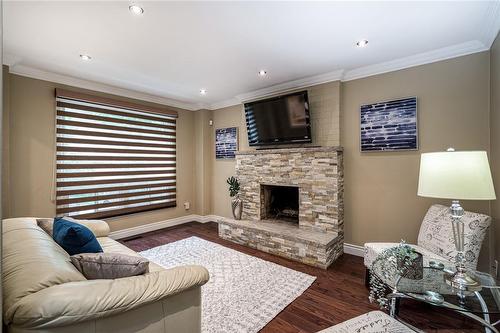 2120 Madden Boulevard, Oakville, ON - Indoor Photo Showing Living Room With Fireplace