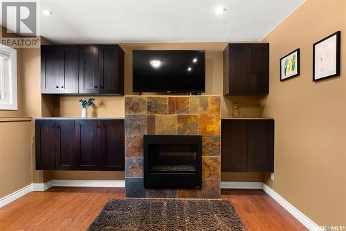 163 Bothwell Crescent, Regina, SK - Indoor With Fireplace