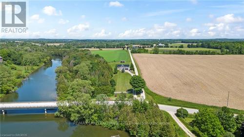 Aerial View of  back of property - 166 Maple Hill Road, Brockton, ON - Outdoor With View