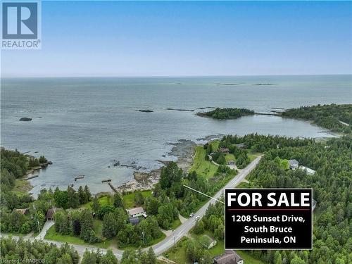 1208 Sunset Drive, South Bruce Peninsula, ON - Outdoor With Body Of Water With View