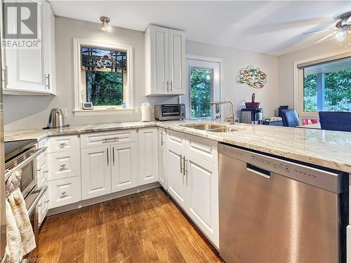 1208 Sunset Drive, South Bruce Peninsula, ON - Indoor Photo Showing Kitchen With Double Sink