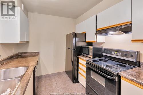 515 Riverside Unit# 1204, Windsor, ON - Indoor Photo Showing Kitchen With Double Sink