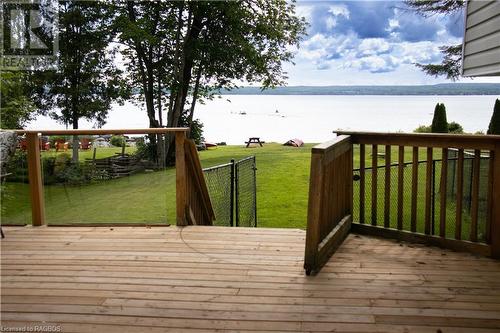 313 Balmy Beach Road, Georgian Bluffs, ON - Outdoor With Body Of Water With Deck Patio Veranda