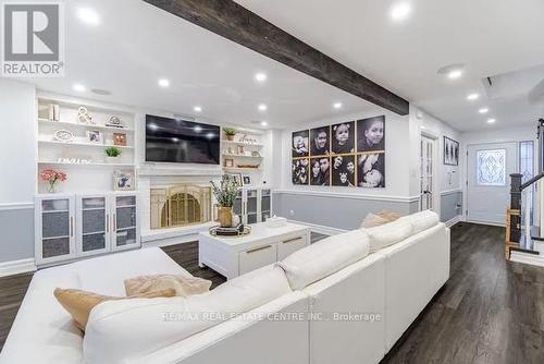 61 Braidwood Lake Road, Brampton, ON - Indoor Photo Showing Living Room With Fireplace