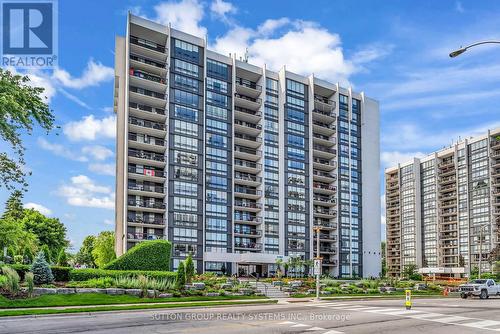 1204 - 2185 Marine Drive, Oakville, ON - Outdoor With Balcony With Facade