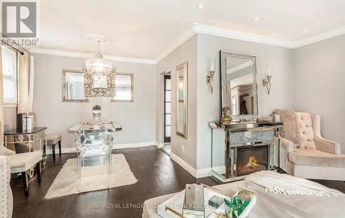 35 Brentwood Drive, Brampton, ON - Indoor Photo Showing Living Room With Fireplace