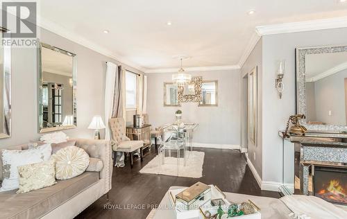 35 Brentwood Drive, Brampton, ON - Indoor Photo Showing Living Room With Fireplace