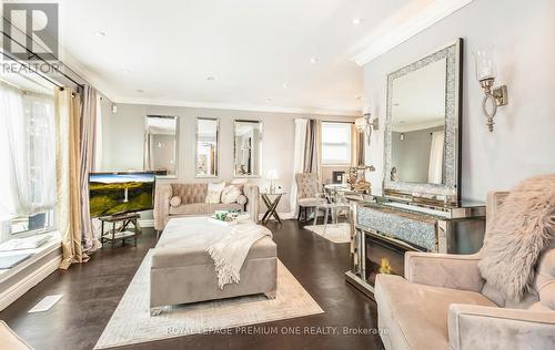 35 Brentwood Drive, Brampton, ON - Indoor Photo Showing Living Room With Fireplace