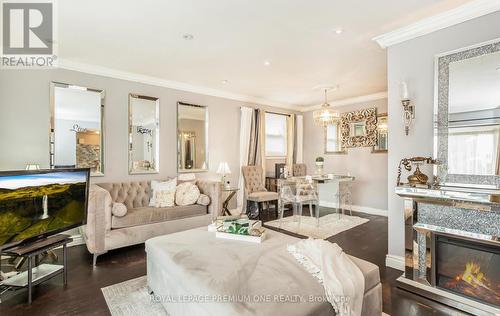 35 Brentwood Drive, Brampton, ON - Indoor Photo Showing Living Room With Fireplace