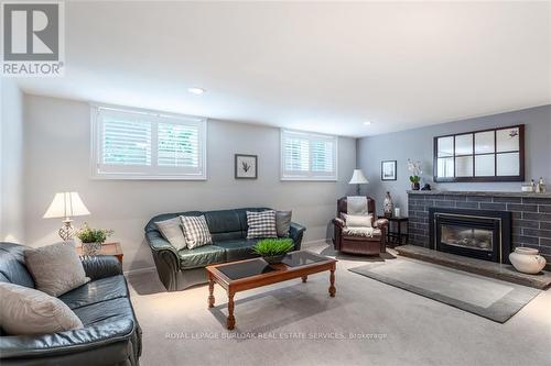 1179 Sixth Line, Oakville, ON - Indoor Photo Showing Living Room With Fireplace