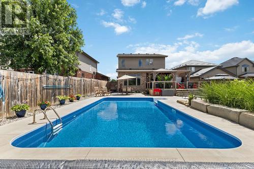 22 Stonefield Gate, Middlesex Centre, ON - Outdoor With In Ground Pool With Deck Patio Veranda With Backyard