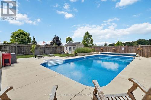 22 Stonefield Gate, Middlesex Centre, ON - Outdoor With In Ground Pool With Deck Patio Veranda With Backyard