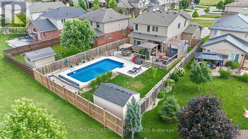 22 Stonefield Gate, Middlesex Centre, ON - Outdoor With In Ground Pool With Deck Patio Veranda