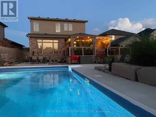 22 Stonefield Gate, Middlesex Centre, ON - Outdoor With In Ground Pool With Deck Patio Veranda