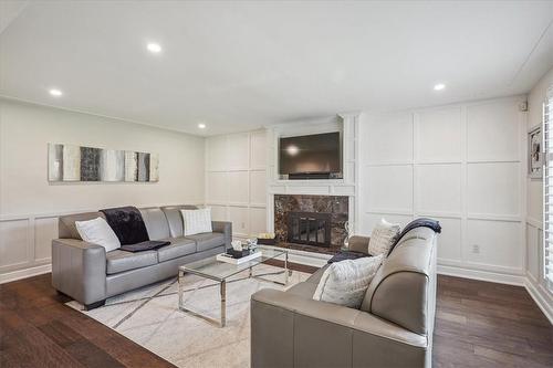 2 Argon Court, Hamilton, ON - Indoor Photo Showing Living Room With Fireplace
