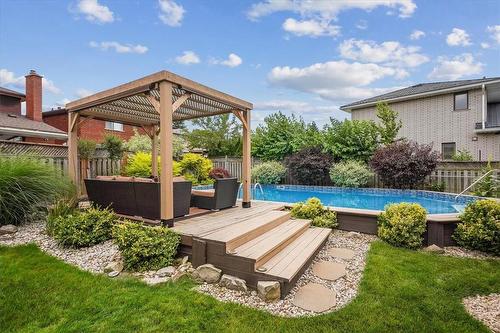 2 Argon Court, Hamilton, ON - Outdoor With Above Ground Pool With Backyard