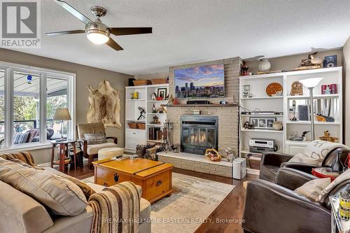 2630 Fire Route 15, Smith-Ennismore-Lakefield, ON - Indoor Photo Showing Living Room With Fireplace