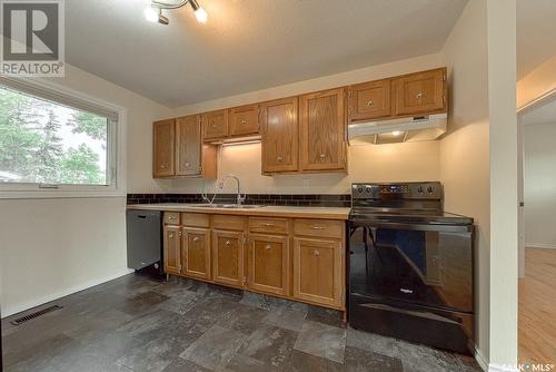 50 Buttercup Crescent Nw, Moose Jaw, SK - Indoor Photo Showing Kitchen With Double Sink