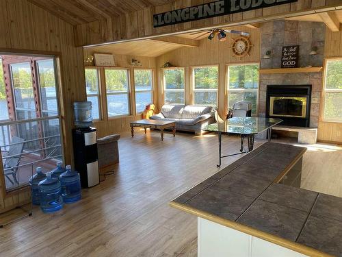Lot 4 Longpine Lake, Ingolf, ON - Indoor Photo Showing Living Room With Fireplace