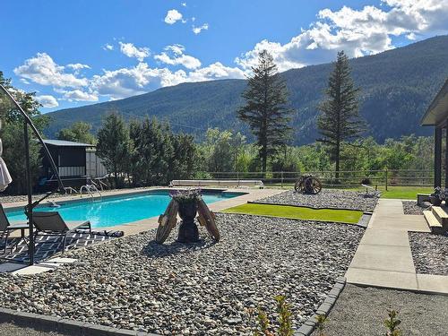 9073 Kealty Road, Kamloops, BC - Outdoor With In Ground Pool With View