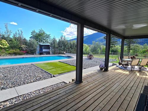 9073 Kealty Road, Kamloops, BC - Outdoor With In Ground Pool With Deck Patio Veranda With Exterior