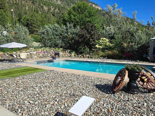 9073 Kealty Road, Kamloops, BC - Outdoor With In Ground Pool With Backyard