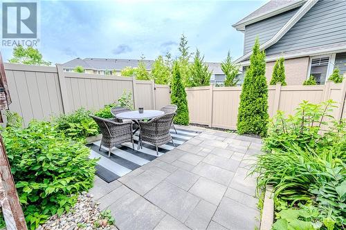 Fully fenced in garden area in back. yard. - 519 Kilspindie Ridge, Ottawa, ON - Outdoor With Deck Patio Veranda
