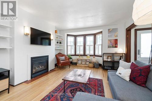24 Ellen Street, Brampton, ON - Indoor Photo Showing Living Room With Fireplace